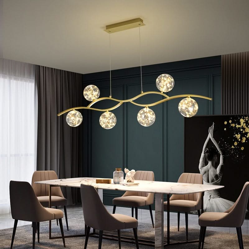 ChandeliersDecor.com-Kitchen Island-Glass Ball Pendant Light – Illuminate with Grace