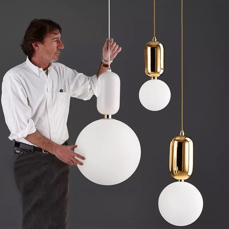 Glass Ball Pendant Light - Illuminate Your Space with Elegance-ChandeliersDecor.com