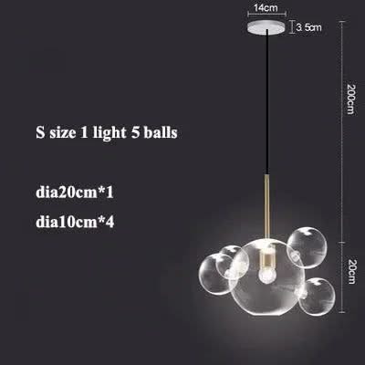 ChandeliersDecor.com-Pendant Lights-Glass Ball Pendant Lights: Exquisite Illumination Options