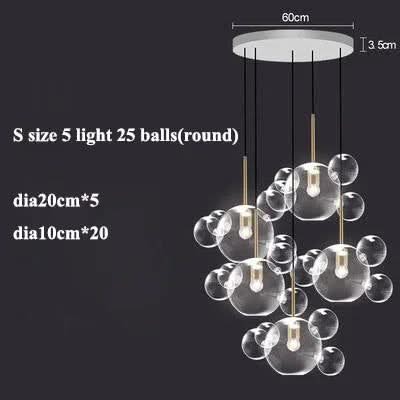 ChandeliersDecor.com-Pendant Lights-Glass Ball Pendant Lights: Exquisite Illumination Options