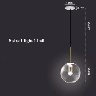 ChandeliersDecor.com-Pendant Lights-Glass Ball Pendant Lights: Exquisite Illumination Options
