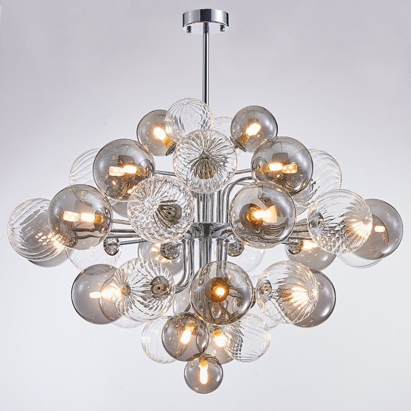 ChandeliersDecor.com-Chandeliers-Glass Balls Chandelier: Exquisite Lighting Fixture