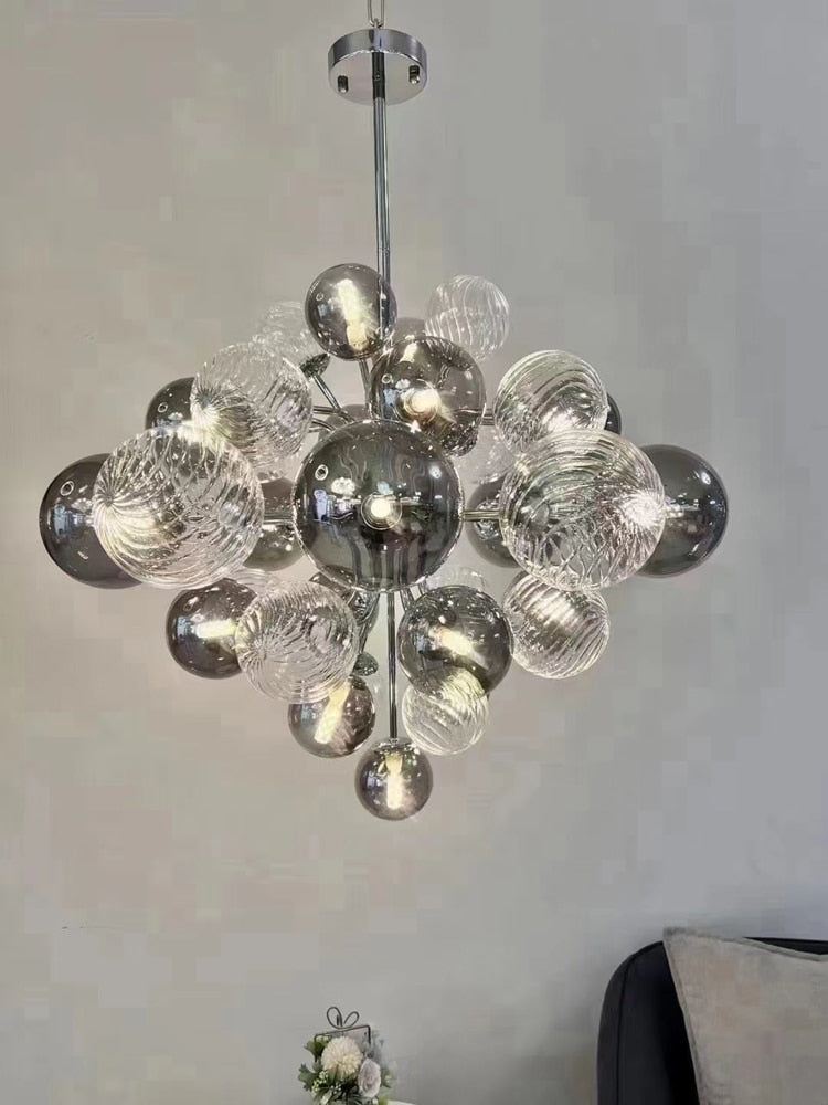 ChandeliersDecor.com-Chandeliers-Glass Balls Chandelier: Exquisite Lighting Fixture