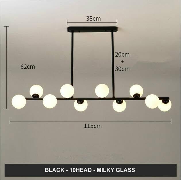 ChandeliersDecor.com-Kitchen Island-Glass Balls Chandelier: Find Exquisite Lighting Fixtures