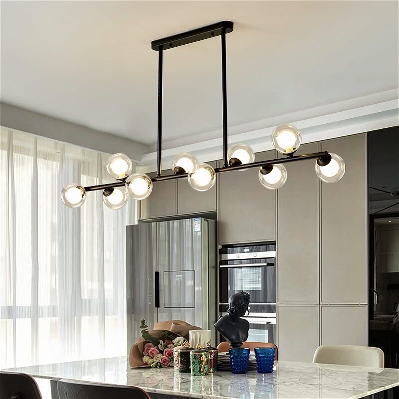 ChandeliersDecor.com-Kitchen Island-Glass Balls Chandelier: Find Exquisite Lighting Fixtures