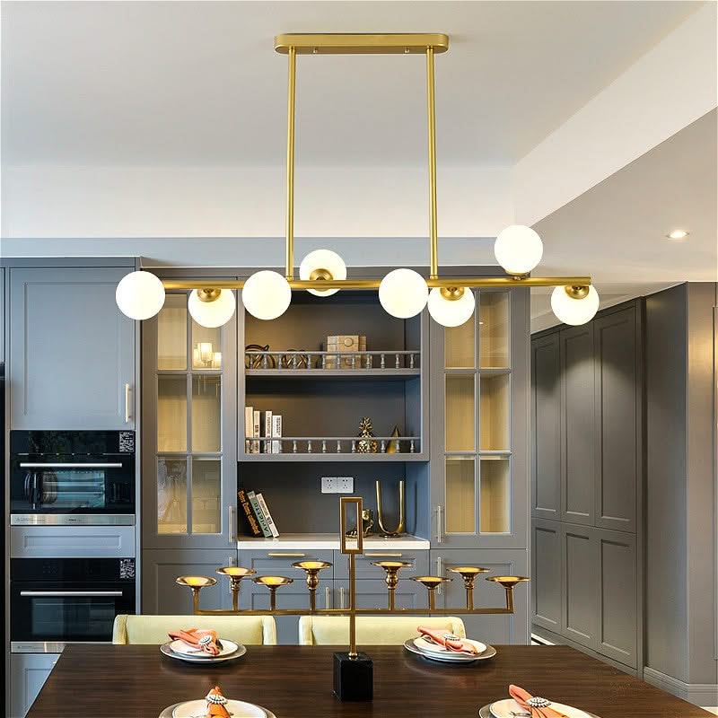 ChandeliersDecor.com-Kitchen Island-Glass Balls Chandelier: Find Exquisite Lighting Fixtures