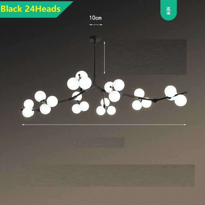 ChandeliersDecor.com-Chandeliers-Glass Balls Chandelier - Handcrafted Beauty and Elegance