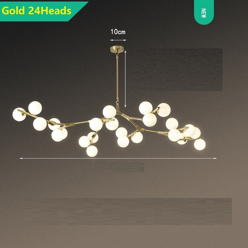 ChandeliersDecor.com-Chandeliers-Glass Balls Chandelier - Handcrafted Beauty and Elegance