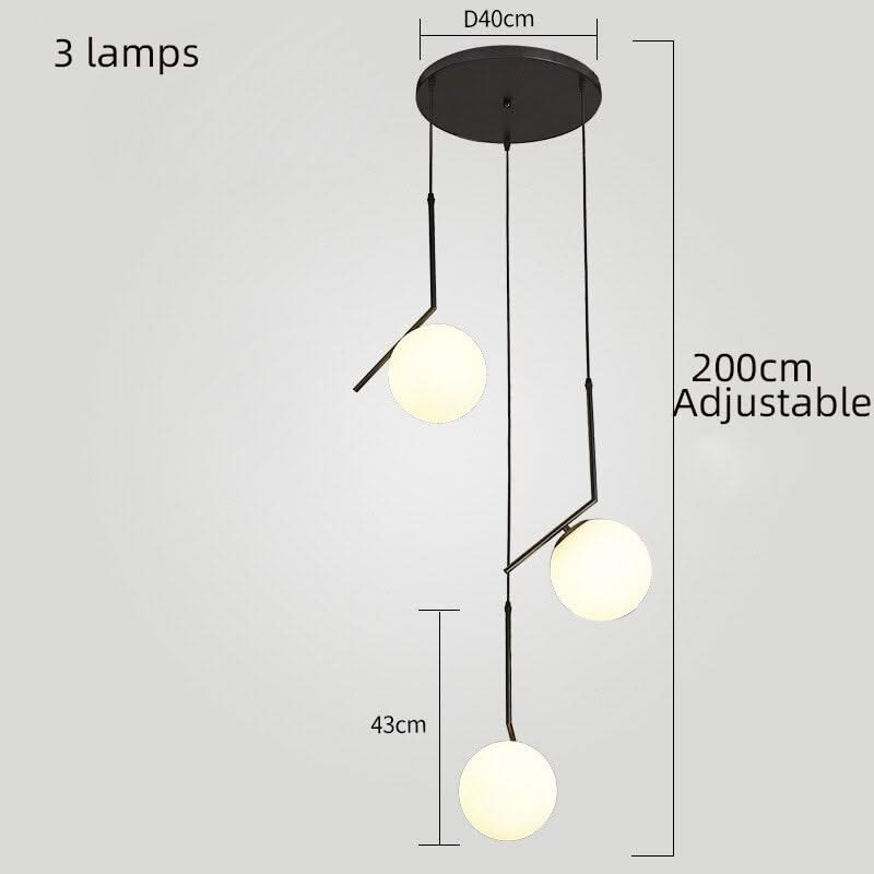 ChandeliersDecor.com-Staircase Chandelier-Glass Balls Chandelier - Stylish Lighting Fixtures