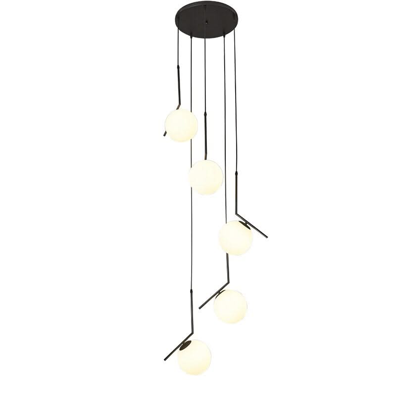 ChandeliersDecor.com-Staircase Chandelier-Glass Balls Chandelier - Stylish Lighting Fixtures