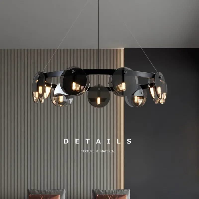 Glass Chambers LED Chandelier - Modern Elegance in Every Detail-ChandeliersDecor.com