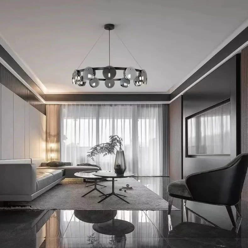 Glass Chambers LED Chandelier - Modern Elegance in Every Detail-ChandeliersDecor.com