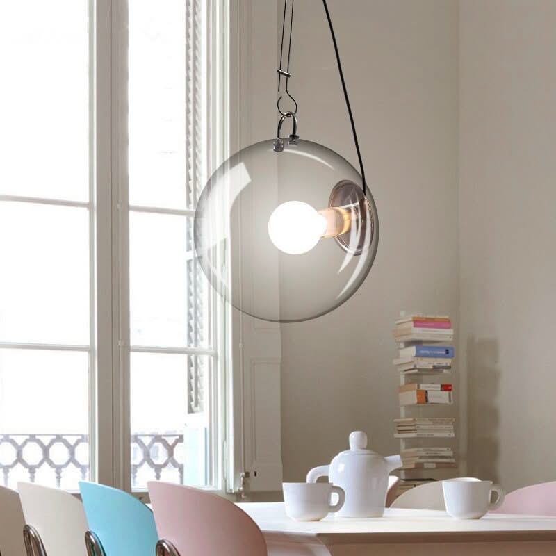 ChandeliersDecor.com-Pendant Lights-Glass Globe LED Hanging Light Chandelier