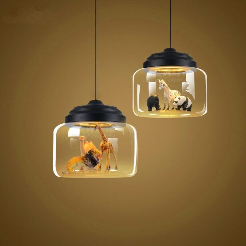 ChandeliersDecor.com-Kids Room Nursery Lighting-Glass Lamp Cafe Kindergarten Study Kids Room Lights