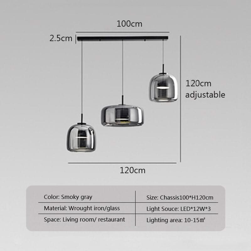 Glass LED Pendant Hanging Lamp For Dining Room-ChandeliersDecor.com