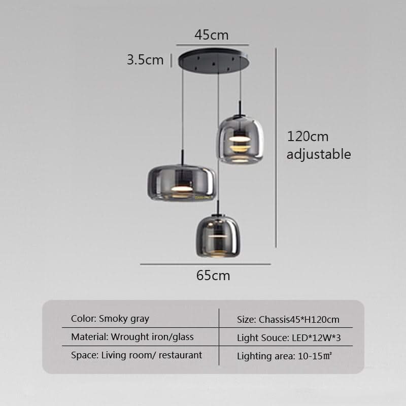 Glass LED Pendant Hanging Lamp For Dining Room-ChandeliersDecor.com