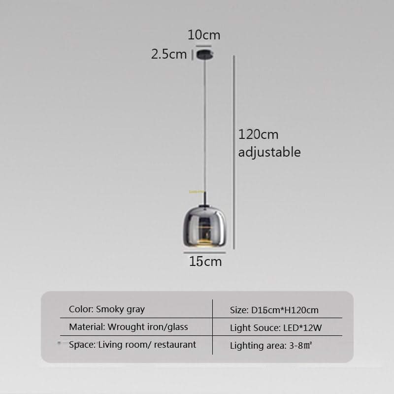 Glass LED Pendant Hanging Lamp For Dining Room-ChandeliersDecor.com