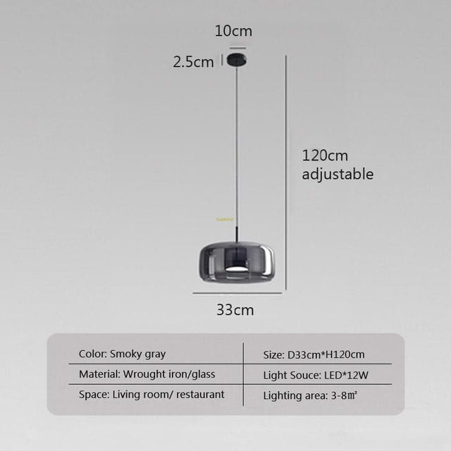 Glass LED Pendant Hanging Lamp For Dining Room-ChandeliersDecor.com
