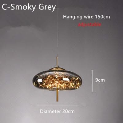 Glass Net Long Line Pendant Chandelier Lights-ChandeliersDecor.com