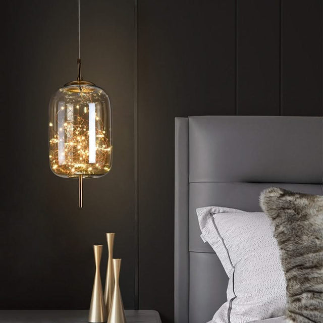Glass Net Long Line Pendant Chandelier Lights-ChandeliersDecor.com
