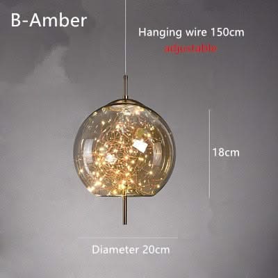 Glass Net Long Line Pendant Chandelier Lights-ChandeliersDecor.com