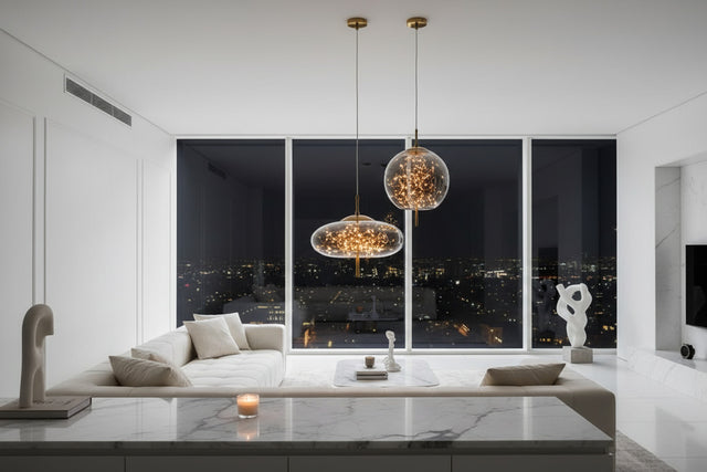 Glass Net Long Line Pendant Chandelier Lights-ChandeliersDecor.com