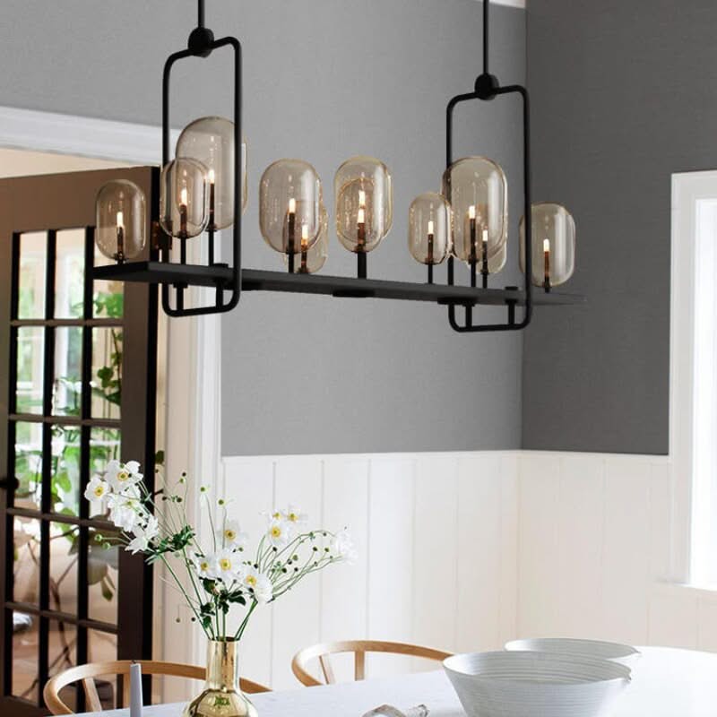ChandeliersDecor.com-Kitchen Island-Glass Trees Chandelier: Transform Any Space with Grace