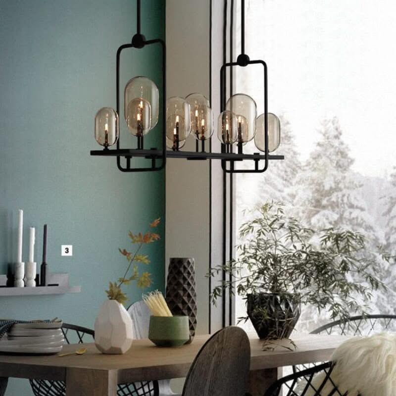 ChandeliersDecor.com-Kitchen Island-Glass Trees Chandelier: Transform Any Space with Grace