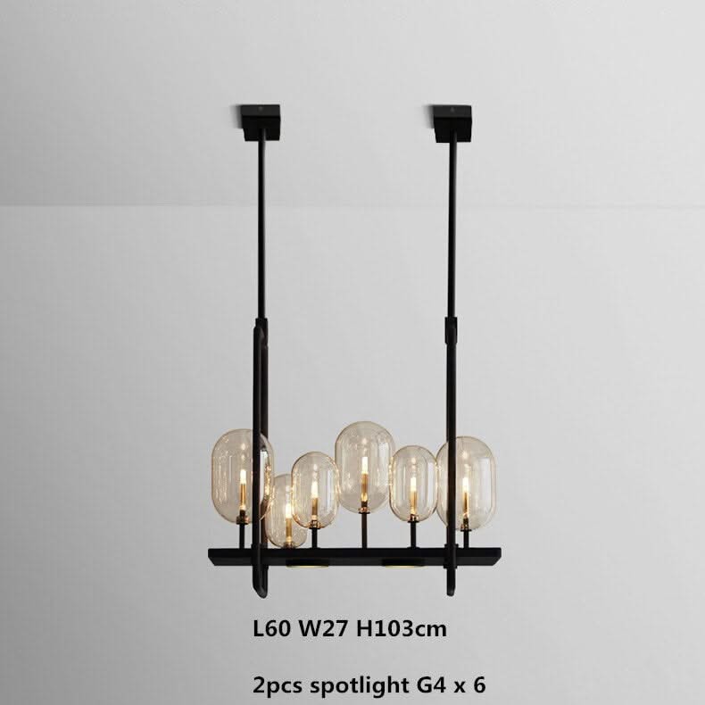 ChandeliersDecor.com-Kitchen Island-Glass Trees Chandelier: Transform Any Space with Grace