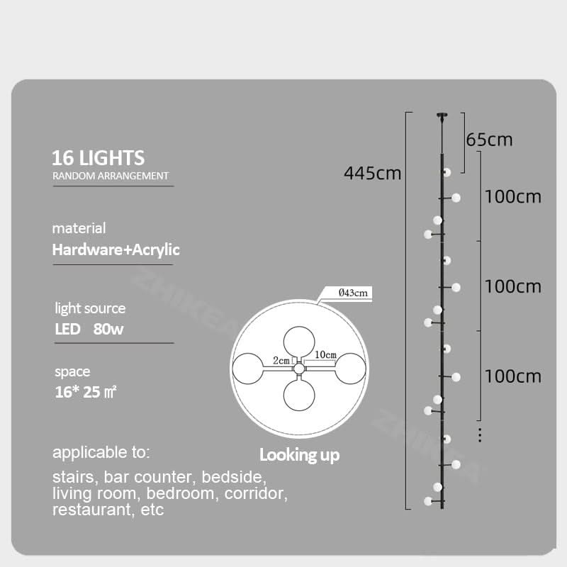 Globe Stems Chandelier: Exquisite Lighting Fixture-ChandeliersDecor.com