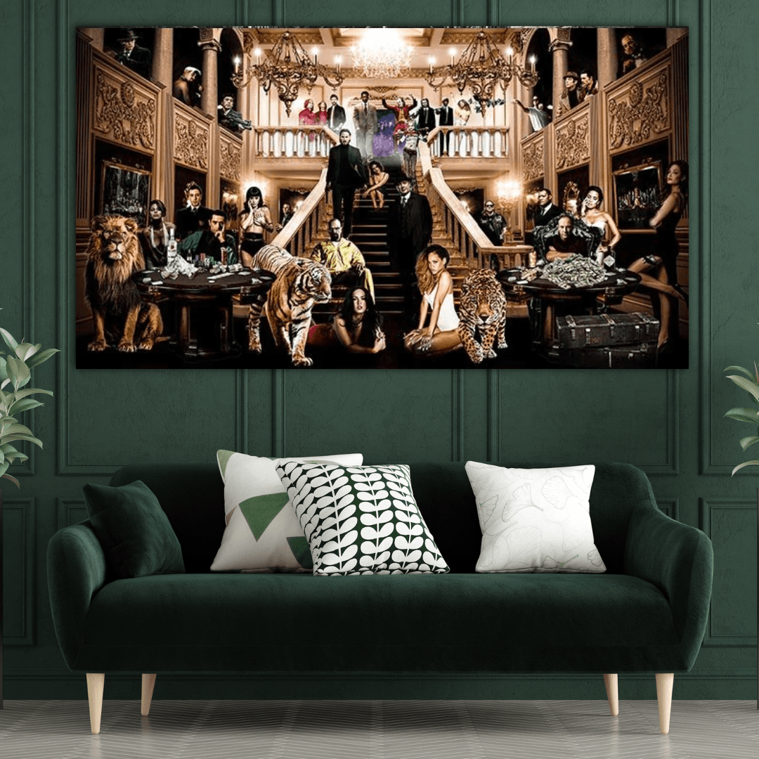 Godfather Scarface Character Canvas Wall Art-ChandeliersDecor.com