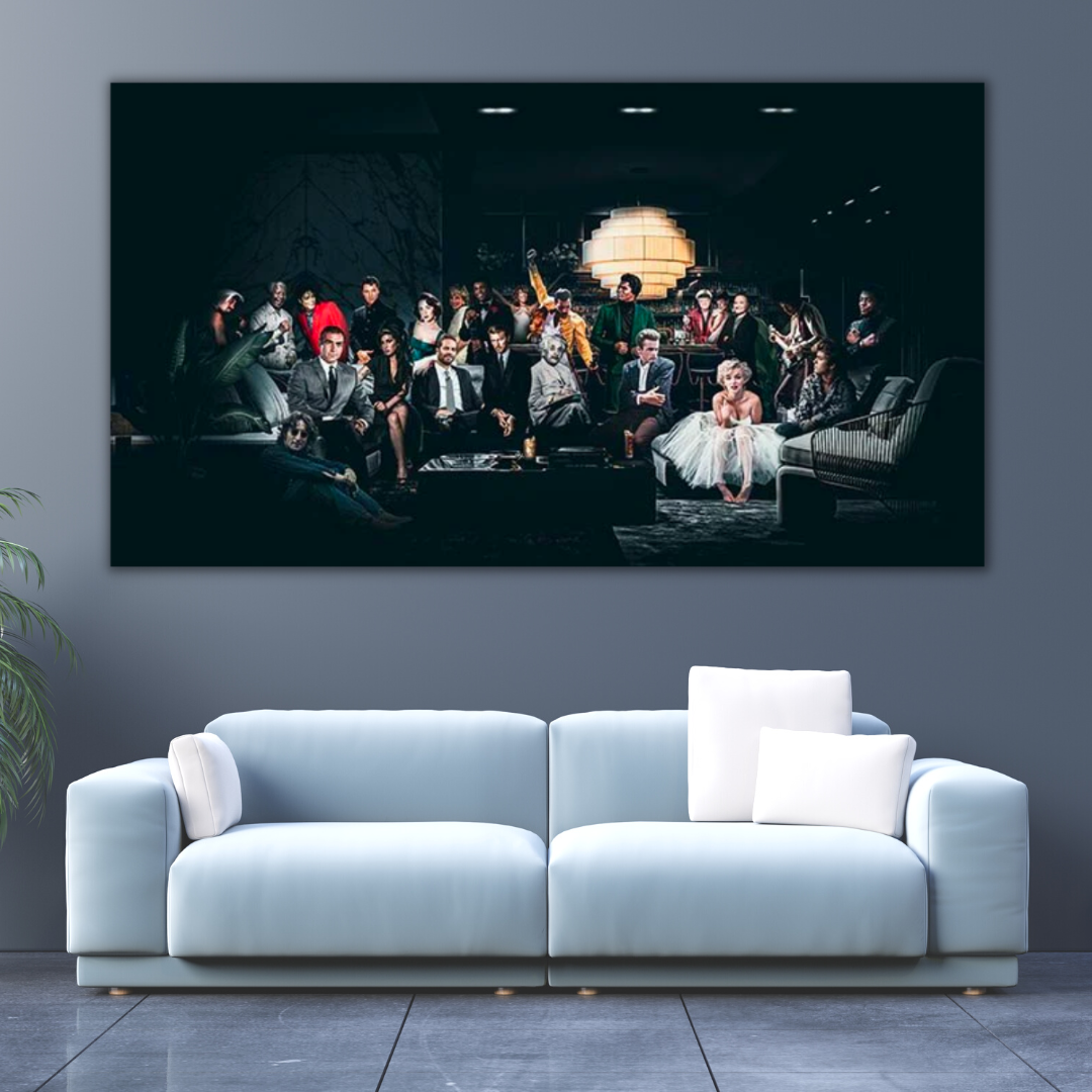 Godfather Scarface Character Canvas Wall Art-ChandeliersDecor.com