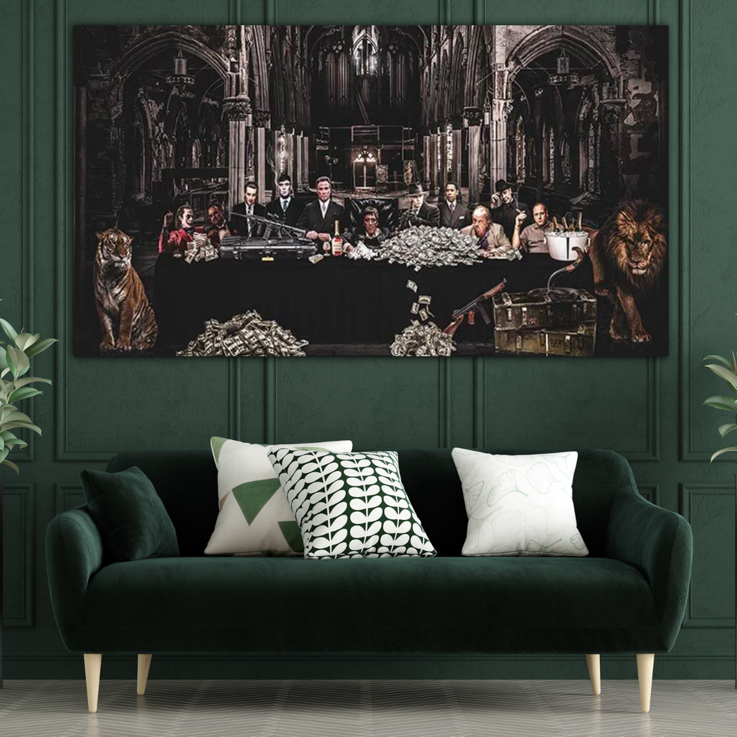 ChandeliersDecor.com-Godfather Wall Art-Godfather Scarface Character Canvas Wall Art