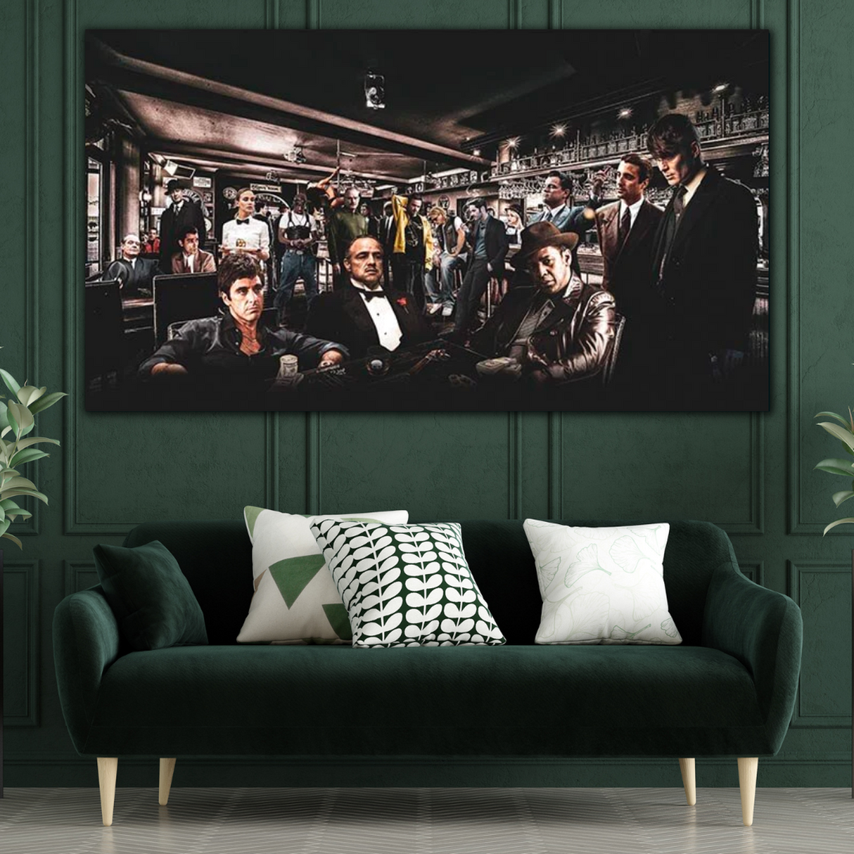 ChandeliersDecor.com-Godfather Wall Art-Godfather Scarface Character Canvas Wall Art
