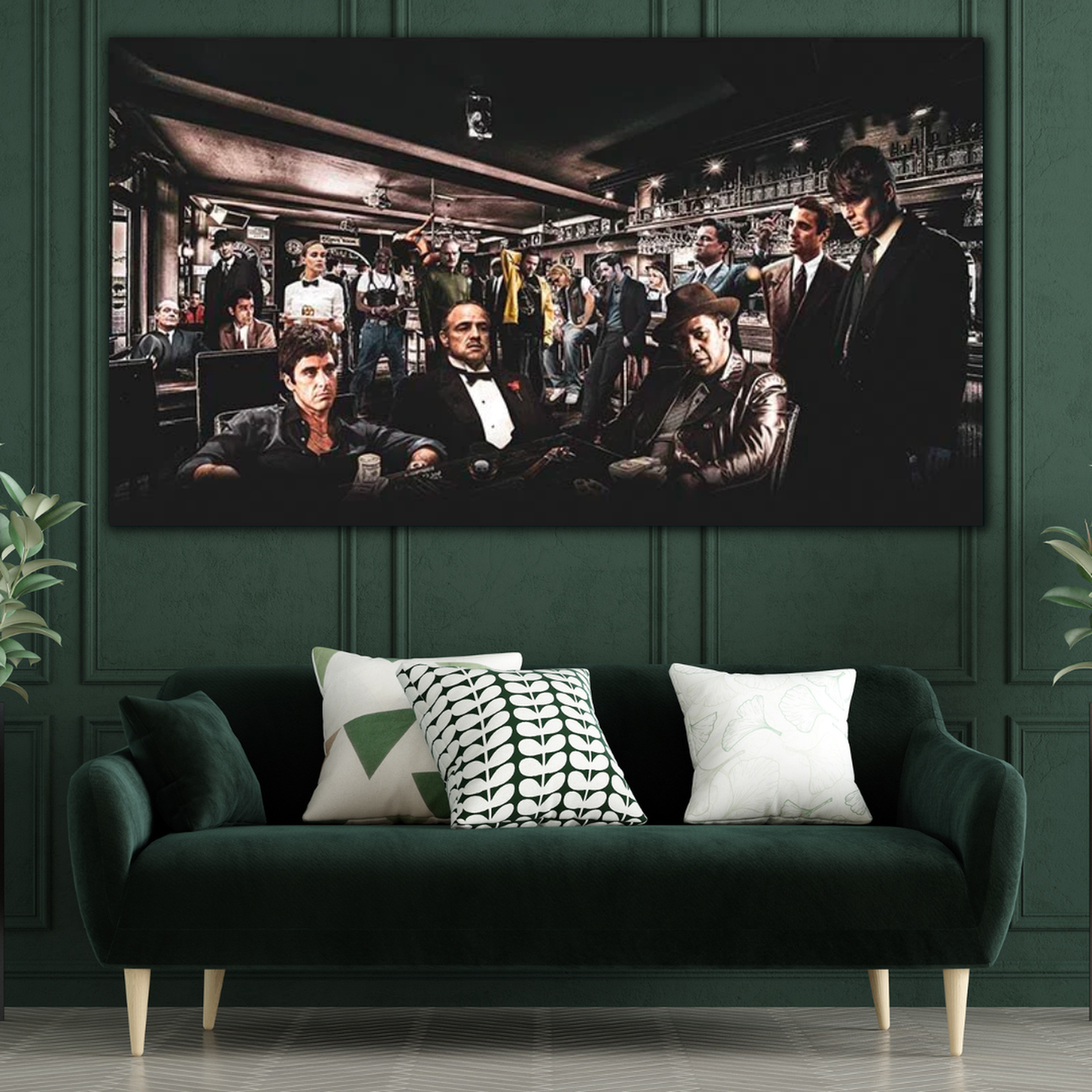 Godfather Scarface Character Canvas Wall Art-ChandeliersDecor.com