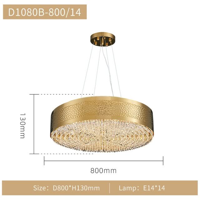 Gold Crystal Chandelier - Elegant Lighting Solution-ChandeliersDecor.com