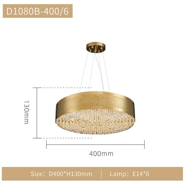 Gold Crystal Chandelier - Elegant Lighting Solution-ChandeliersDecor.com