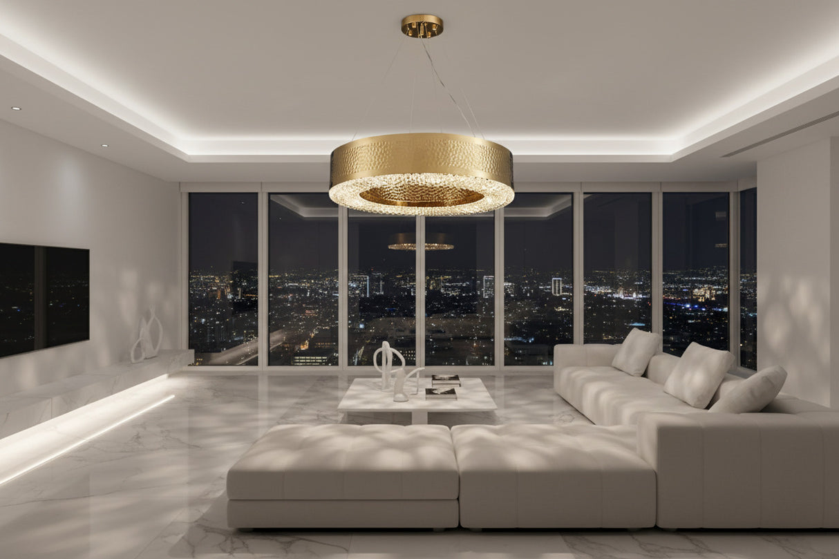Gold Crystal Chandelier - Elegant Lighting Solution-ChandeliersDecor.com