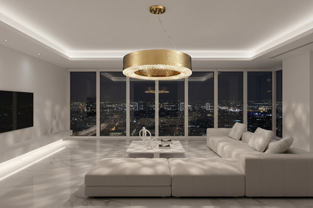 Gold Crystal Chandelier - Elegant Lighting Solution-ChandeliersDecor.com