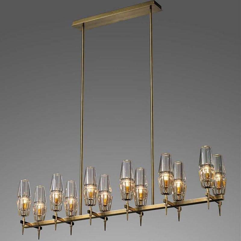 ChandeliersDecor.com-Ceiling Chandelier-Golden Radiance Modern Glass Ceiling Chandelier