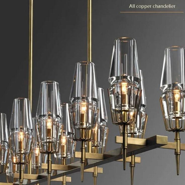 ChandeliersDecor.com-Ceiling Chandelier-Golden Radiance Modern Glass Ceiling Chandelier