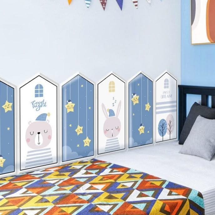 ChandeliersDecor.com-Padded Walls-Goodnight Stars Kids Wall Padded Safety Cushions
