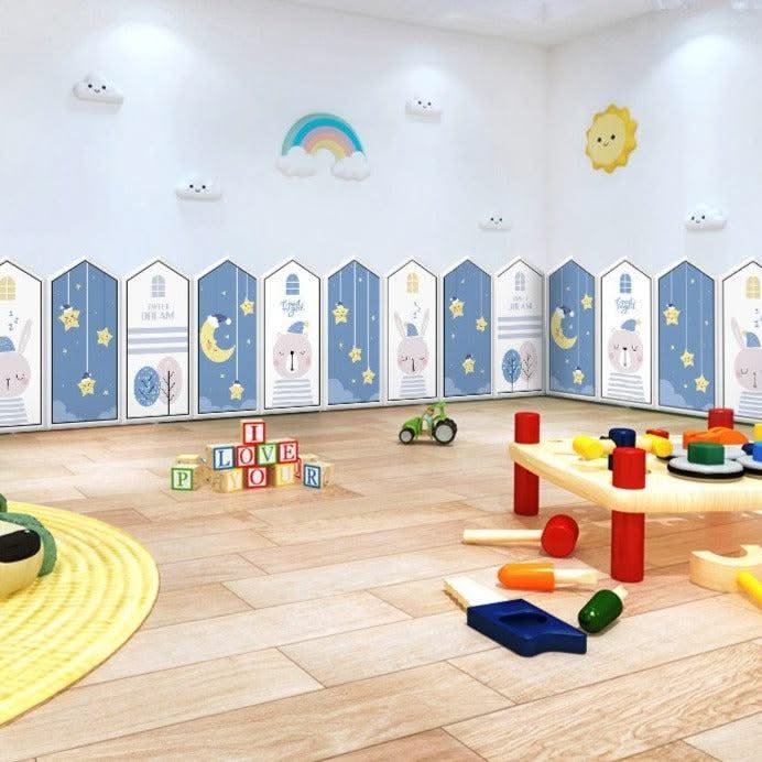 ChandeliersDecor.com-Padded Walls-Goodnight Stars Kids Wall Padded Safety Cushions