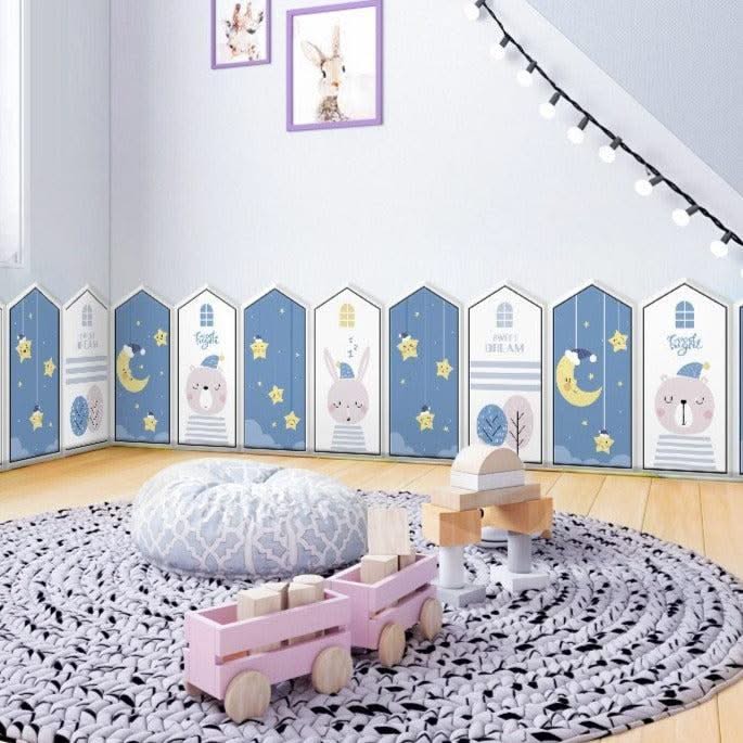 ChandeliersDecor.com-Padded Walls-Goodnight Stars Kids Wall Padded Safety Cushions