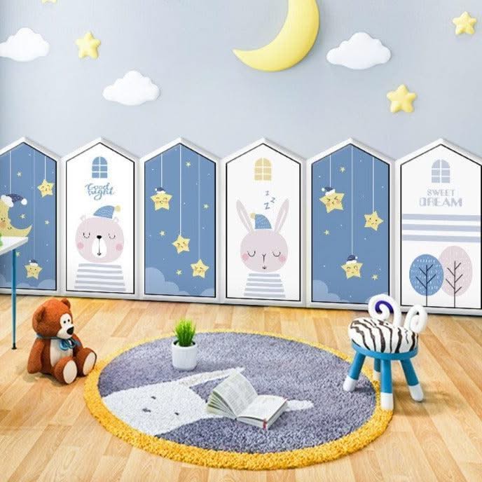 ChandeliersDecor.com-Padded Walls-Goodnight Stars Kids Wall Padded Safety Cushions
