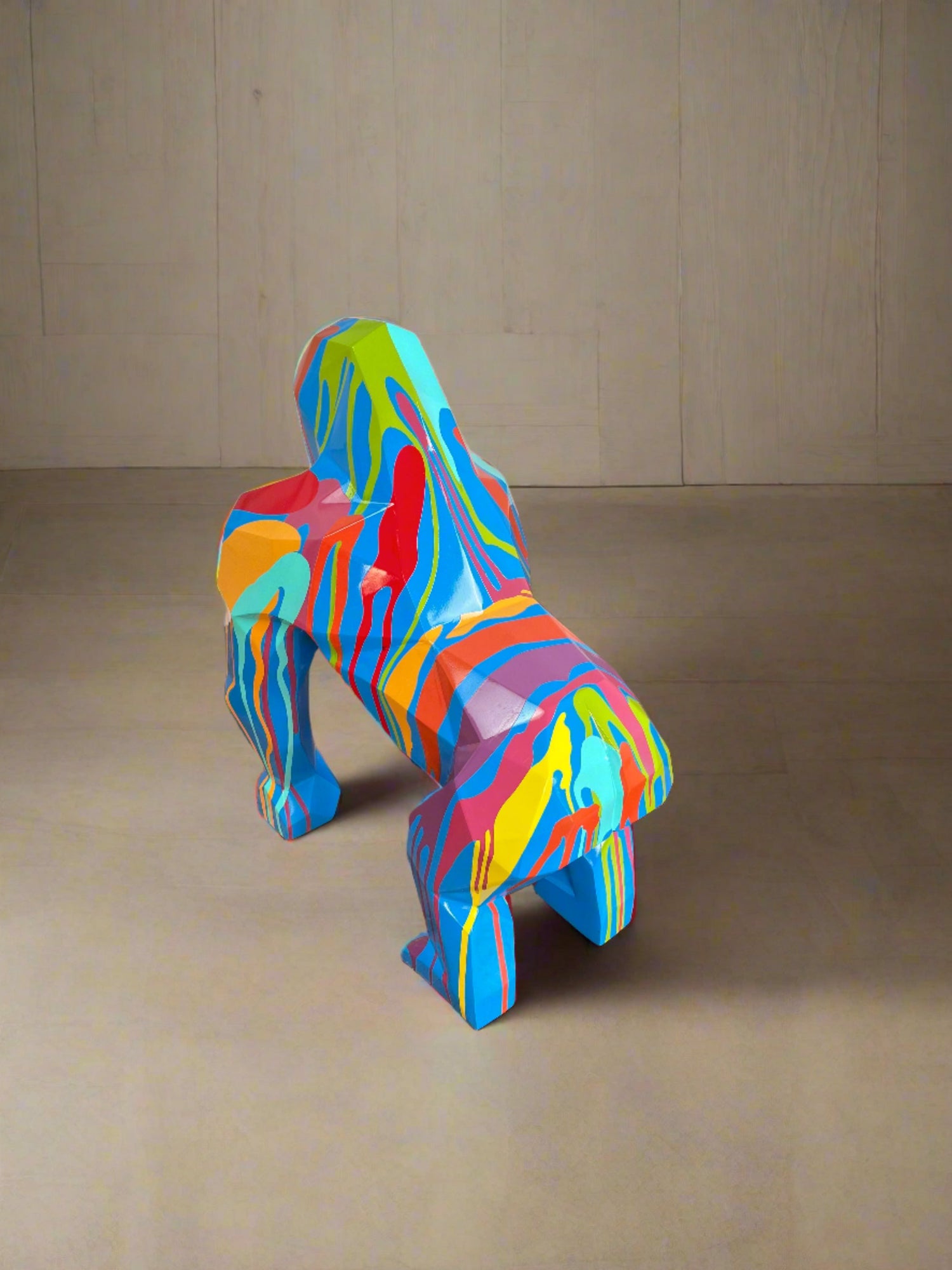 ChandeliersDecor.com-Supreme Sculptures-Gorilla Fiberglass Resin Pop Art Finish Sculpture