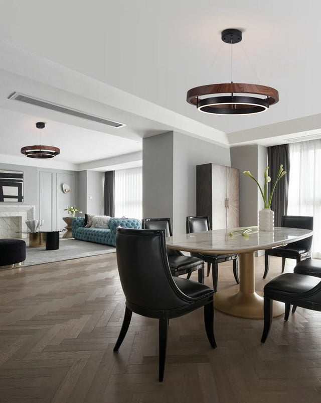 Grace LED Chandelier - Double Circular Chandelier-ChandeliersDecor.com