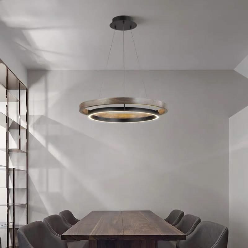Grace LED Chandelier - Double Circular Chandelier-ChandeliersDecor.com