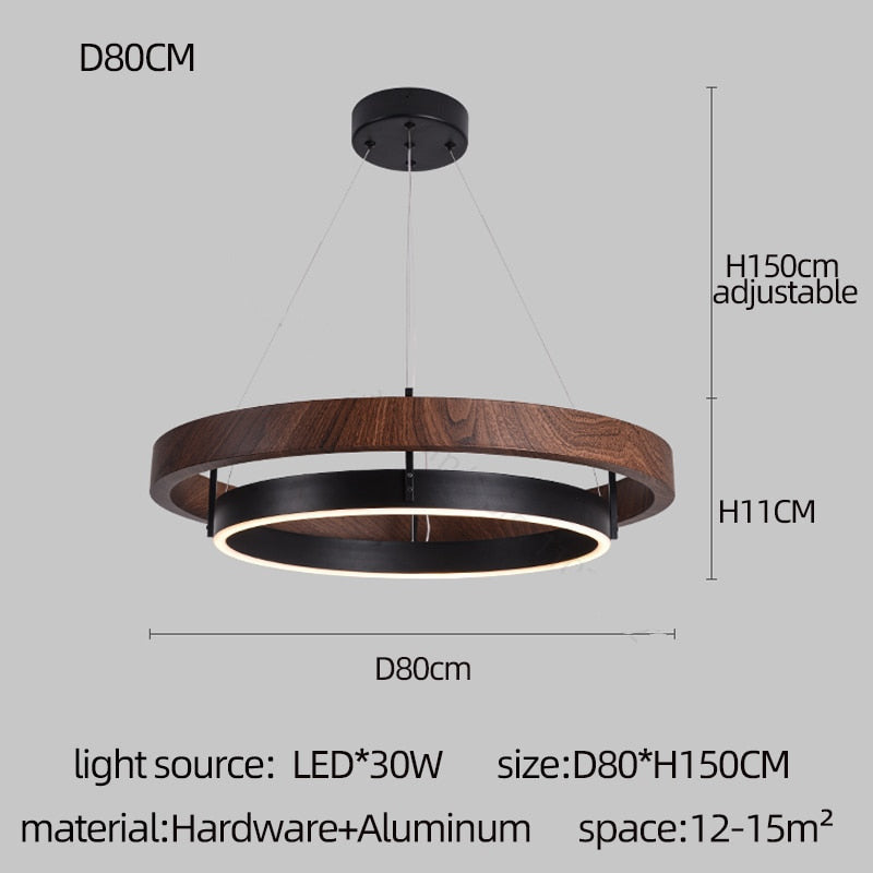 ChandeliersDecor.com-Ceiling Chandelier-Grace LED Chandelier - Double Circular Chandelier