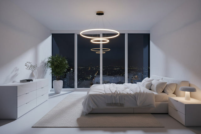 Grace LED Chandelier - Double Circular Chandelier-ChandeliersDecor.com